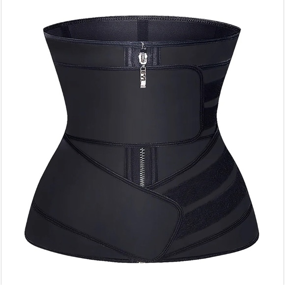 YIANNA Women Latex Jsculpt Waist Trainer Zipper & Two Straps size XXL - Picture 1 of 7